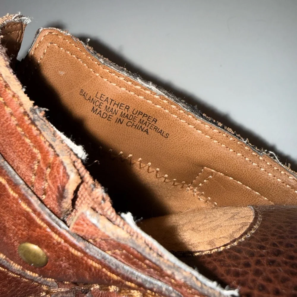 Born Brown Leather Clogs Size 10
